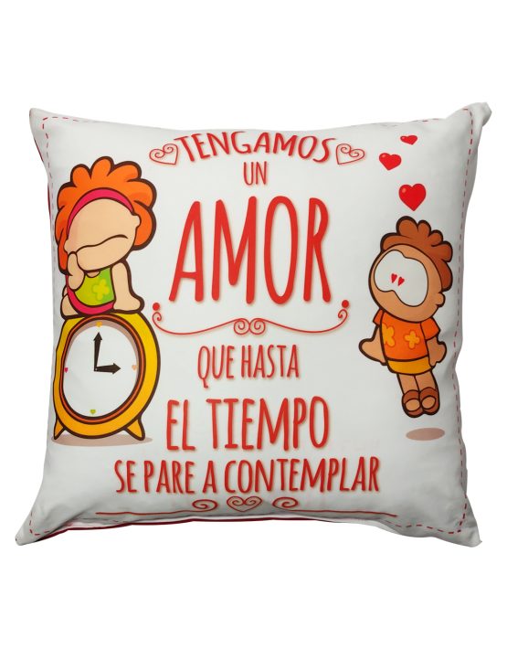 cojin cuadrado tiempo
