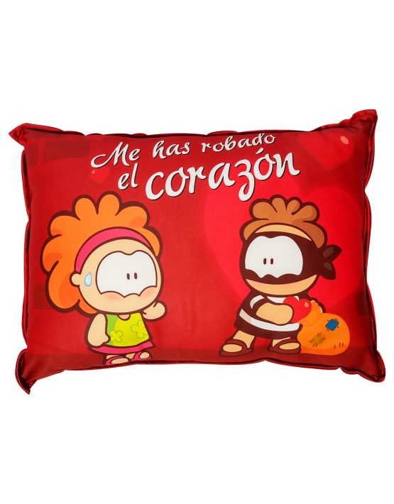 cojin rojo robo